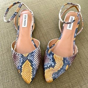 Steve Madden Faux Snakeskin Flats